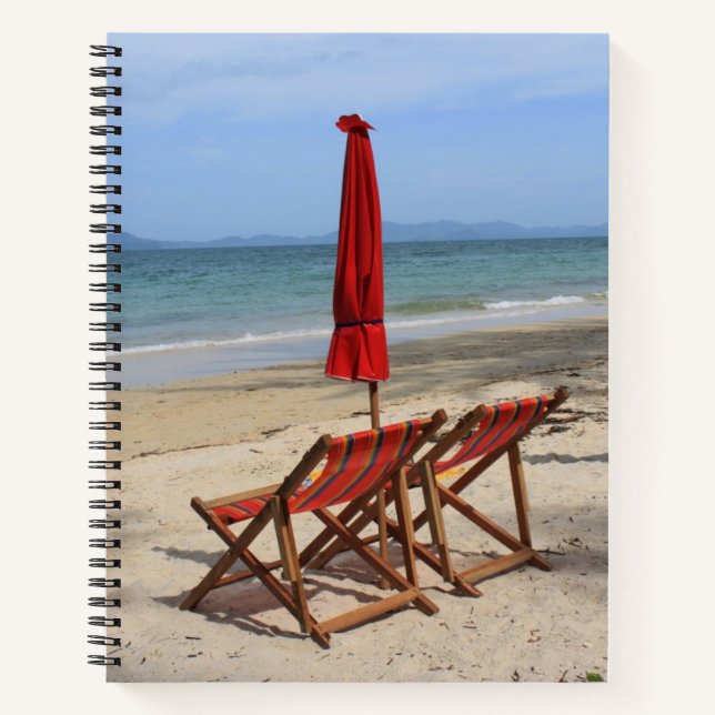 Cuaderno Playa tropical (Anverso)