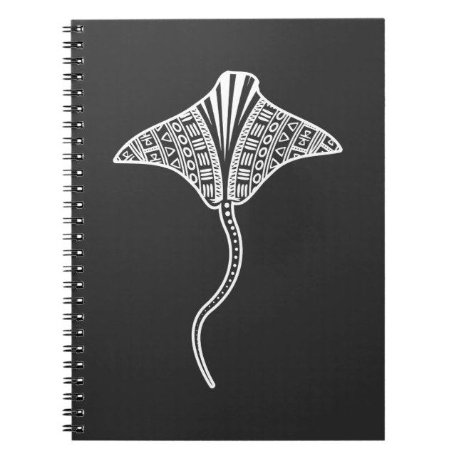 Cuaderno Playa Tropical de animales de la tribu Stingray (Frente)
