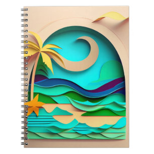 Cuaderno Playa Tropical De Papercraft 3