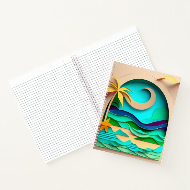 Cuaderno Playa Tropical De Papercraft 3 (Interior)