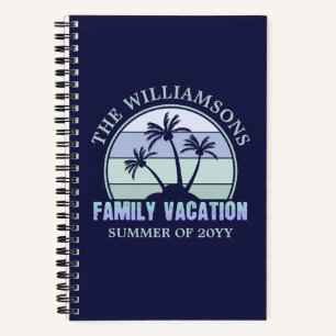Cuaderno Playa tropical de vacaciones para familias persona