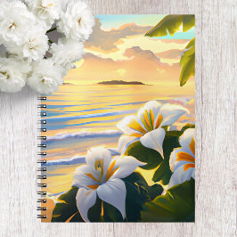Cuaderno Playa tropical, equipo portátil Hawaii