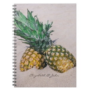 Cuaderno Playa Tropical Moderna y Genial, Piña-Personalizad