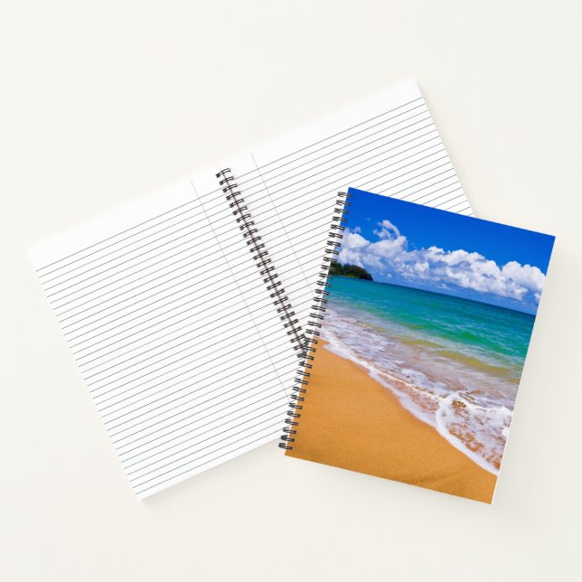 Cuaderno Playa vacía y aguas azules (Interior)