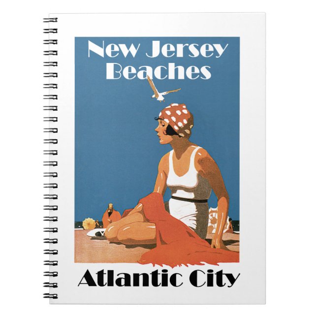 Cuaderno Playas de Nueva Jersey ~ Atlantic City (Frente)