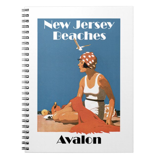 Cuaderno Playas de Nueva Jersey ~ Avalon (Frente)