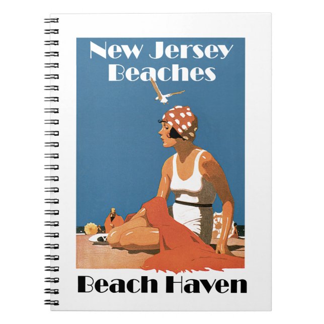 Cuaderno Playas de Nueva Jersey ~ Beach Haven (Frente)