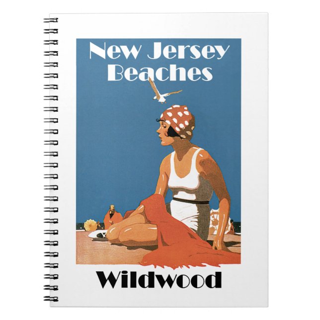 Cuaderno Playas de Nueva Jersey ~ Wildwood (Frente)