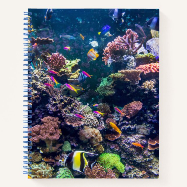 Cuaderno Playas tropicales | Arrecife de coral subacuática (Anverso)