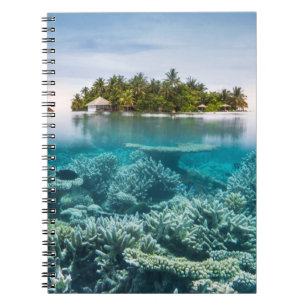 Cuaderno Playas tropicales Atolón Ari de Maldivas