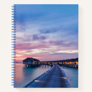 Cuaderno Playas tropicales Bungalows Maldivas