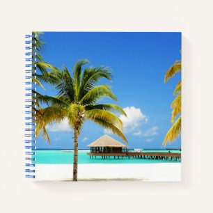 Cuaderno Playas tropicales Isla y Laguna, Maldivas