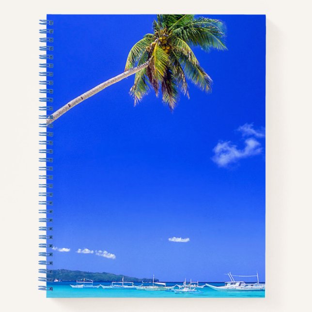 Cuaderno Playas tropicales | Playa Blanca, Filipinas (Anverso)