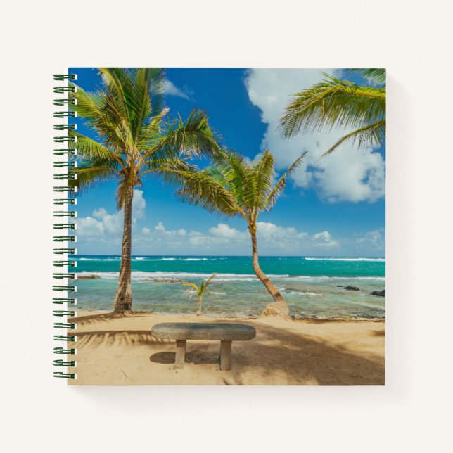 Cuaderno Playas tropicales | Playa Kuau Cove, Maui Hawaii (Anverso)