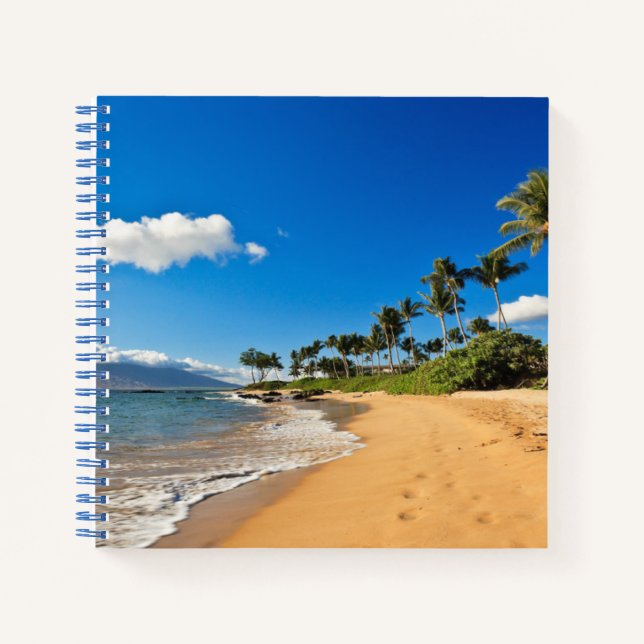Cuaderno Playas tropicales | Wailea, Maui, Hawaii (Anverso)