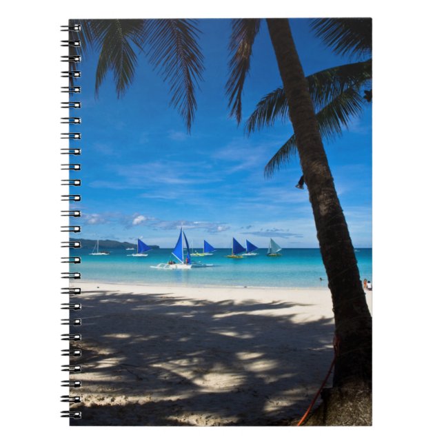 Cuaderno Playas tropicales | White Beach Boracay Philippine (Frente)