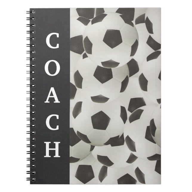 Cuaderno Playbook de entrenadores de fútbol (Frente)