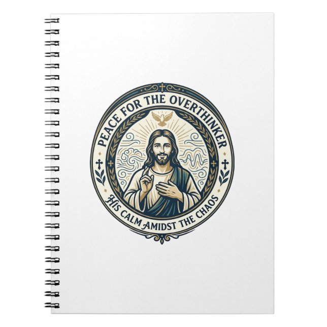 Cuaderno Playera de Afirmaciones de Salud Mental de Jesús I (Frente)
