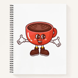 Cuaderno Playful and Funny Personalizado Coffee Cup