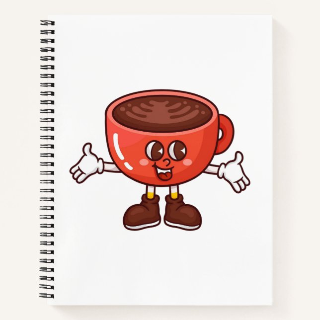Cuaderno Playful and Funny Personalizado Coffee Cup (Anverso)