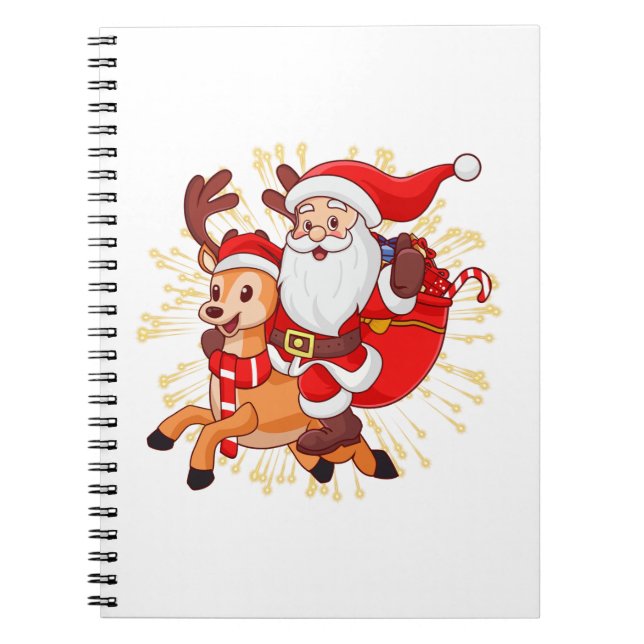 Cuaderno **"Playful Santa Claus Design – Fun and Festive Ch (Frente)