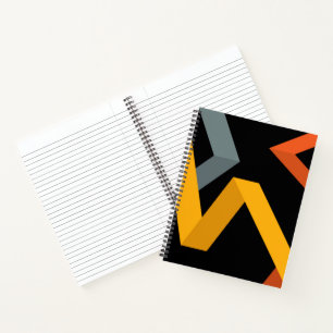 Cuaderno PLayful, vibrante, moderno, urbano de formas gráfi