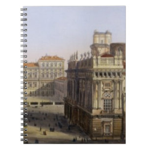 Cuaderno Plaza Castello, Turín, grabada por F. Citterio (c