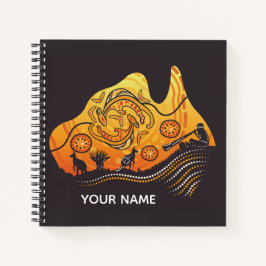 Cuaderno Plaza de arte aborigen de Australia