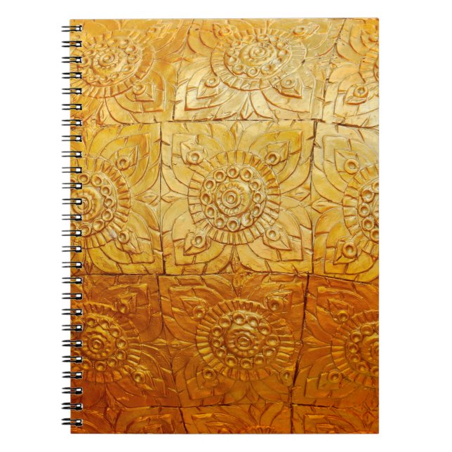 Cuaderno Plaza de bronce con patternabstract, arte, gráfico (Frente)