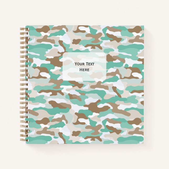 Cuaderno Plaza de camuflaje costero (Anverso)