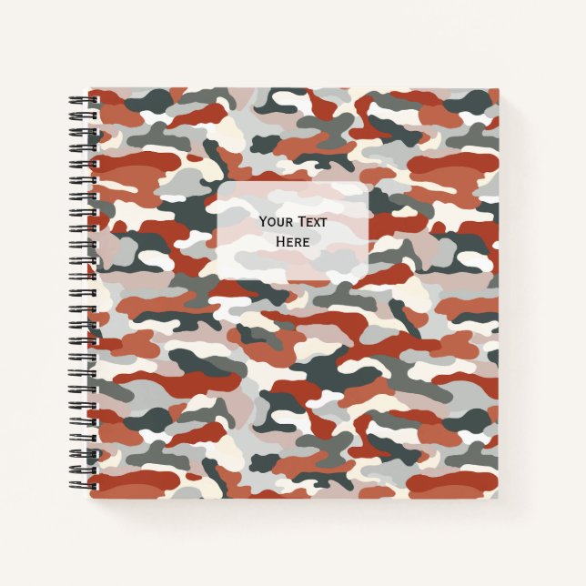 Cuaderno Plaza de camuflaje de otoño (Anverso)