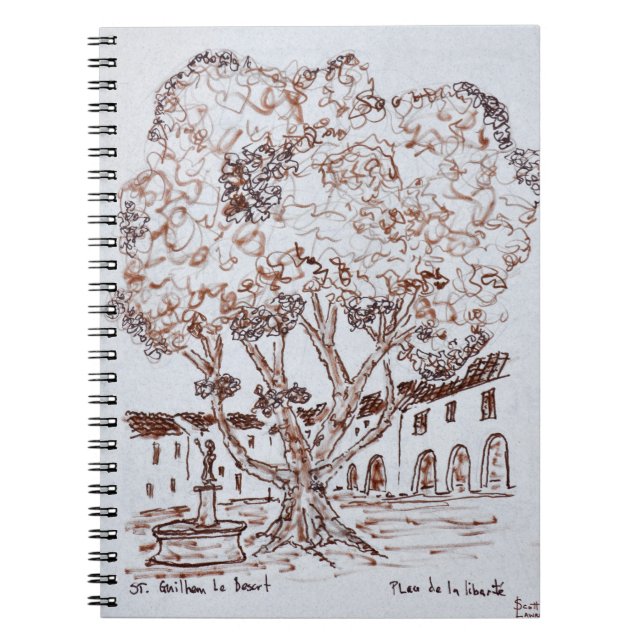 Cuaderno Plaza de la Libertad, Saint-Guilhem-le-Désert (Frente)