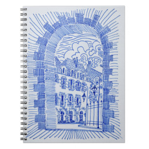 Cuaderno Plaza de los Vosgos Marais, París, Francia