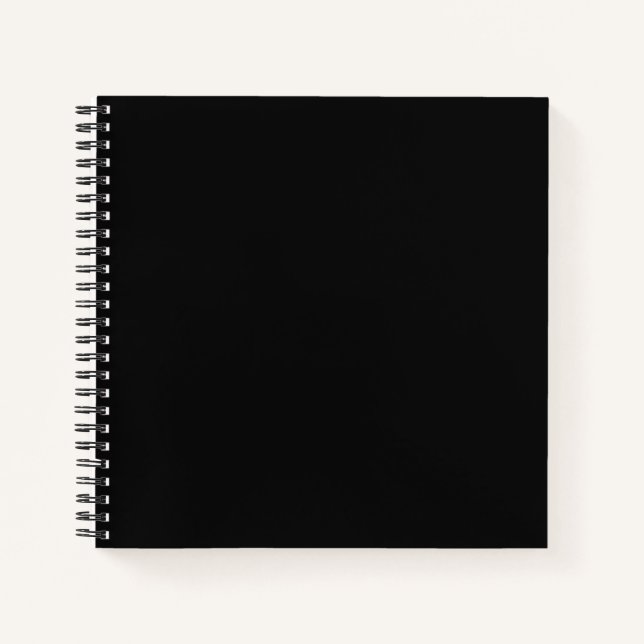 Cuaderno Plaza de PERSONALIZABLE negro demencial (Anverso)