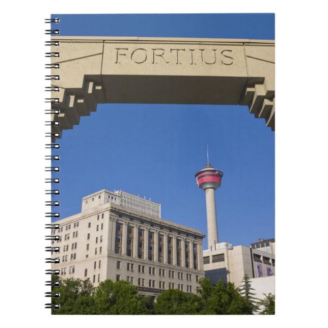 Cuaderno Plaza Olímpica y Calgary Tower, Alberta, Canadá (Frente)