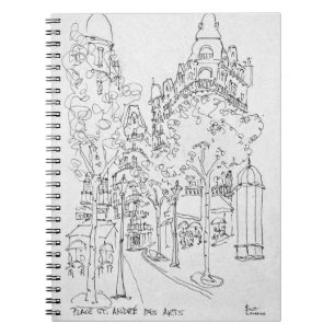 Cuaderno Plaza St. Andre des Arts París, Francia