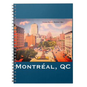 Cuaderno Plaza Victoria Vintage, Montreal, Quebec, Canadá