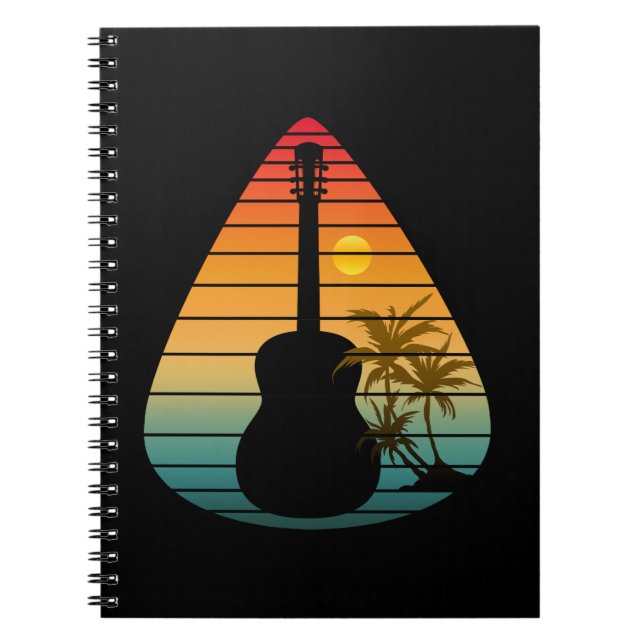 CUADERNO PLECTRO DE GUITARRA DE MODA PUETA DE SOL  (Frente)