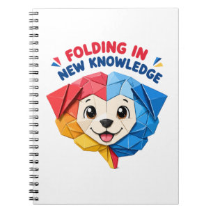 Cuaderno Plegando Nuevo Conocimiento Perrito de Origami Ado