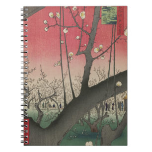 Cuaderno Plum Estate Japonés Edo Woodblock Plum