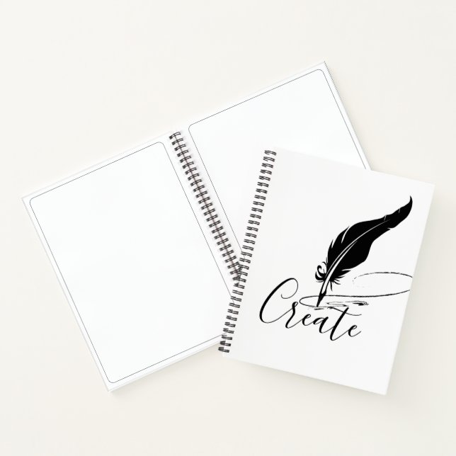 Cuaderno Pluma de ave personalizada (Interior)