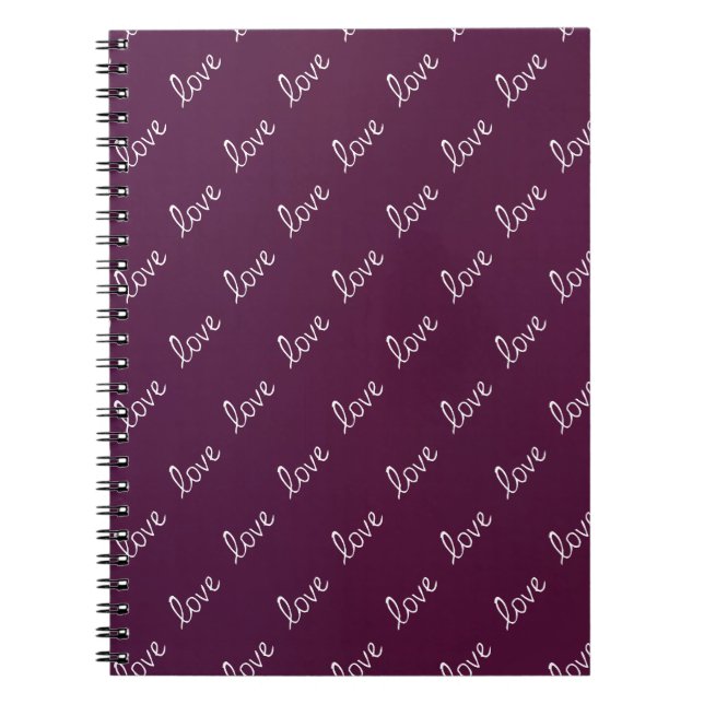 Cuaderno Pluma de Borgoña ‘Amor’ (Frente)