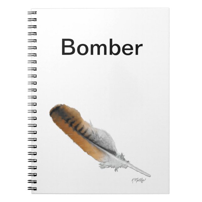 Cuaderno pluma de halcón de cola roja (Frente)