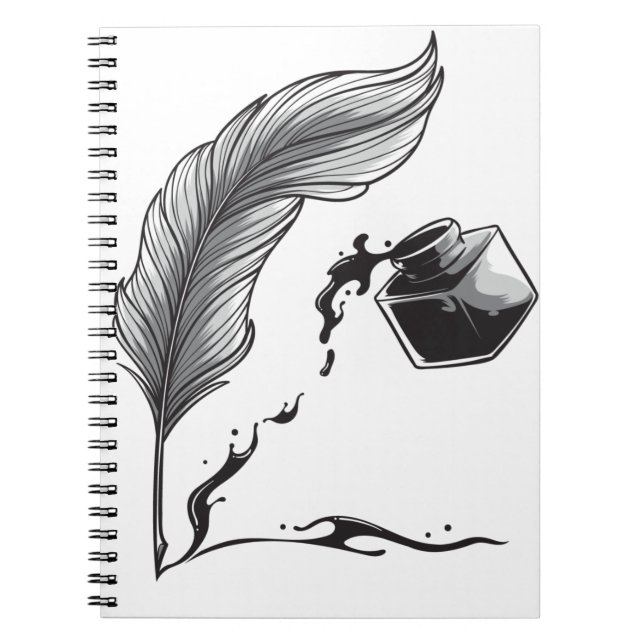 Cuaderno Pluma de plumas de tinta (Frente)