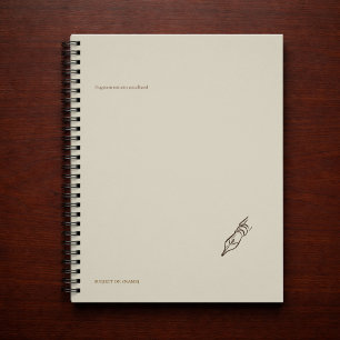 Cuaderno Pluma estilográfica vintage - Biblioteca minimalis