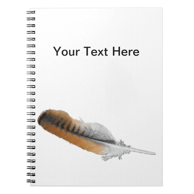 Cuaderno Pluma hawaiana de cola roja (Frente)