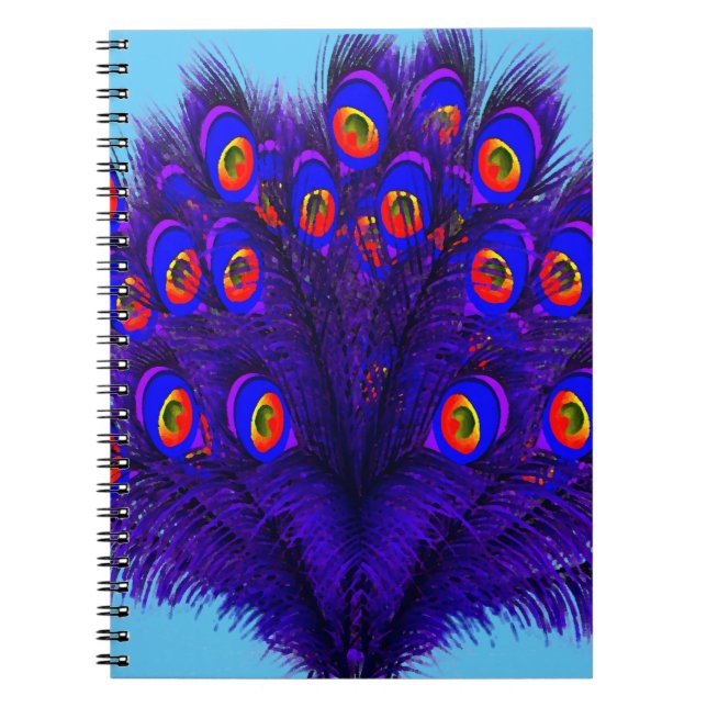 Cuaderno Plumas de pavo real (Frente)