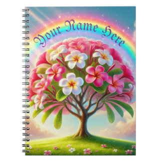 Cuaderno Plumeria arcoiris