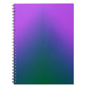 Cuaderno Plush Peacock Ombre