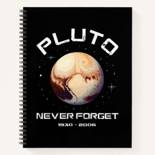 Cuaderno Plutón Nunca Olvides